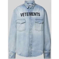VETEMENTS Freizeithemd in Denim-Optik in Jeansblau, Größe S VETEMENTS Freizeithemd in Denim-Optik in Jeansblau, Größe S von VETEMENTS