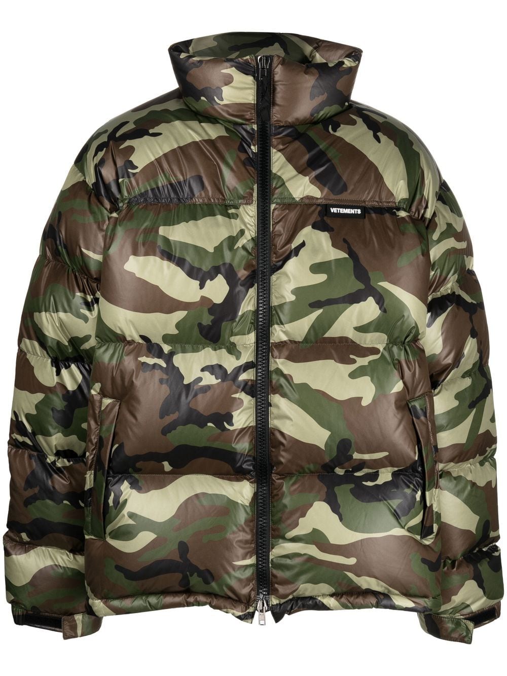 VETEMENTS Gefütterte Jacke mit Camouflage-Print - Grün von VETEMENTS