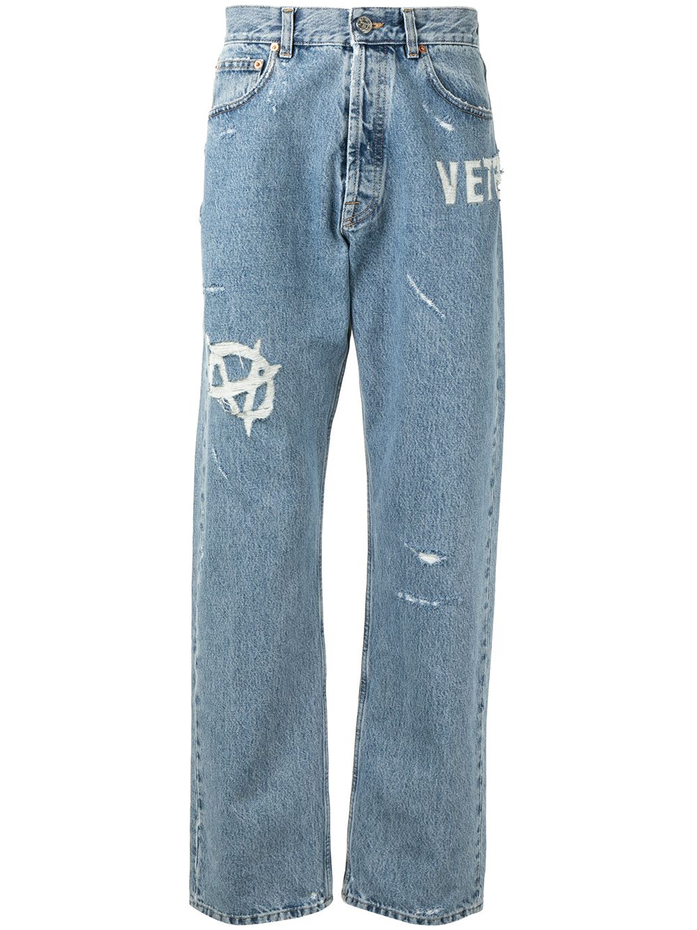 VETEMENTS Halbhohe Jeans - Blau von VETEMENTS