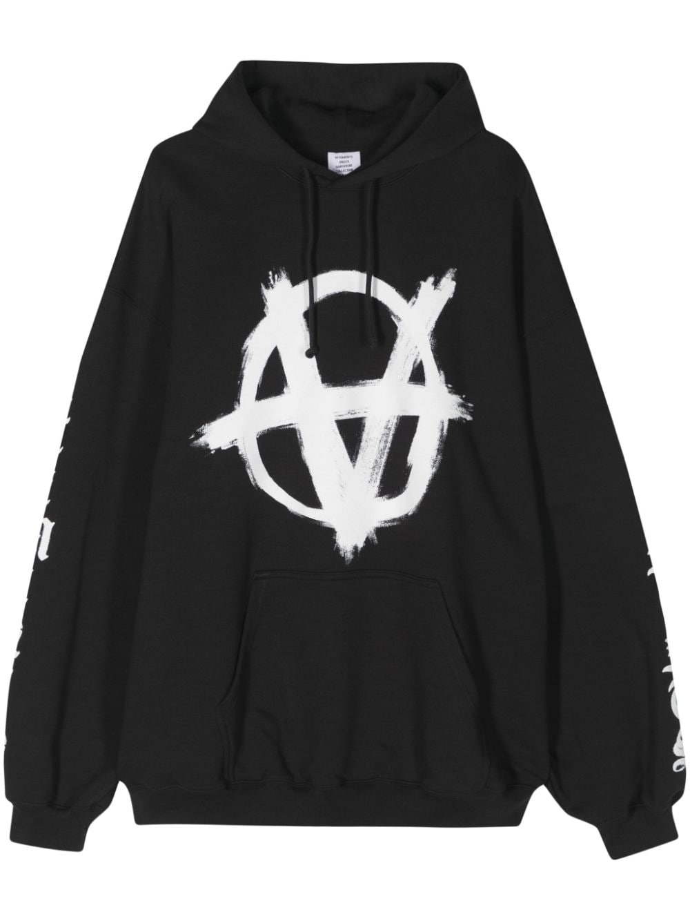 VETEMENTS Hoodie mit Anarchy-Print - Schwarz von VETEMENTS