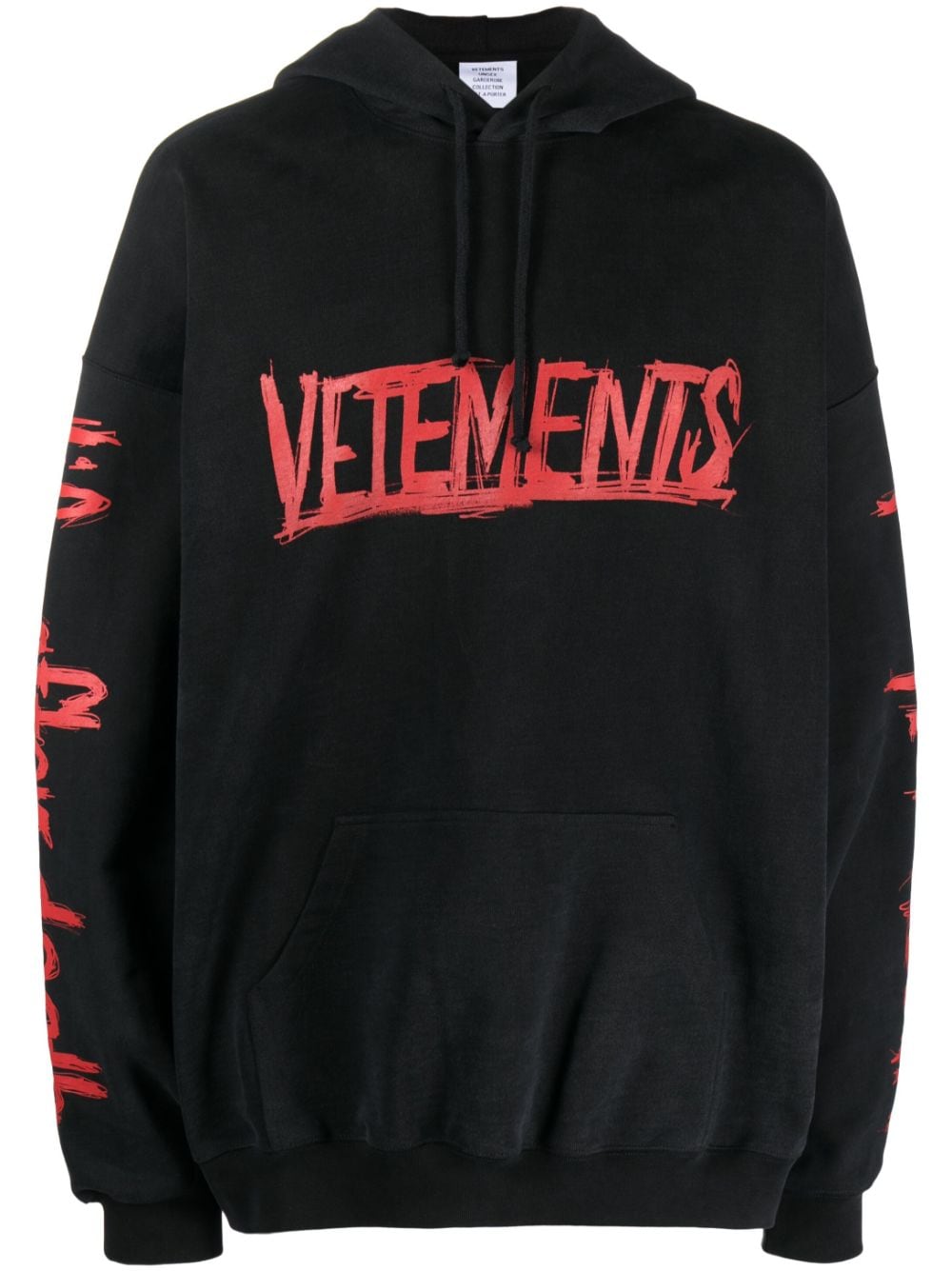 VETEMENTS Hoodie mit Logo-Print - Schwarz von VETEMENTS