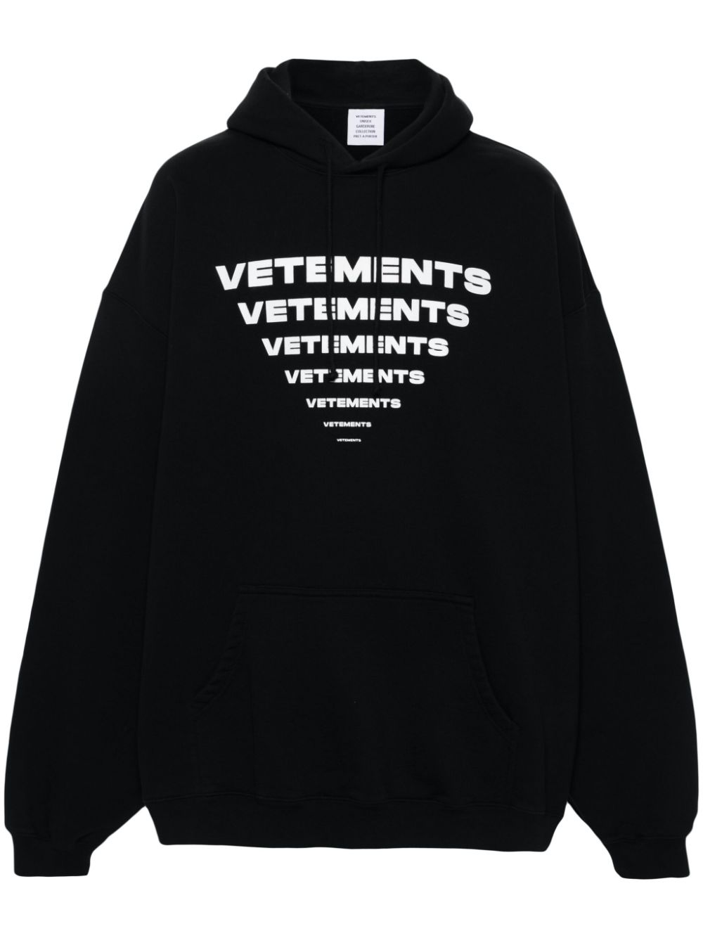 VETEMENTS Hoodie mit Logo-Print - Schwarz von VETEMENTS