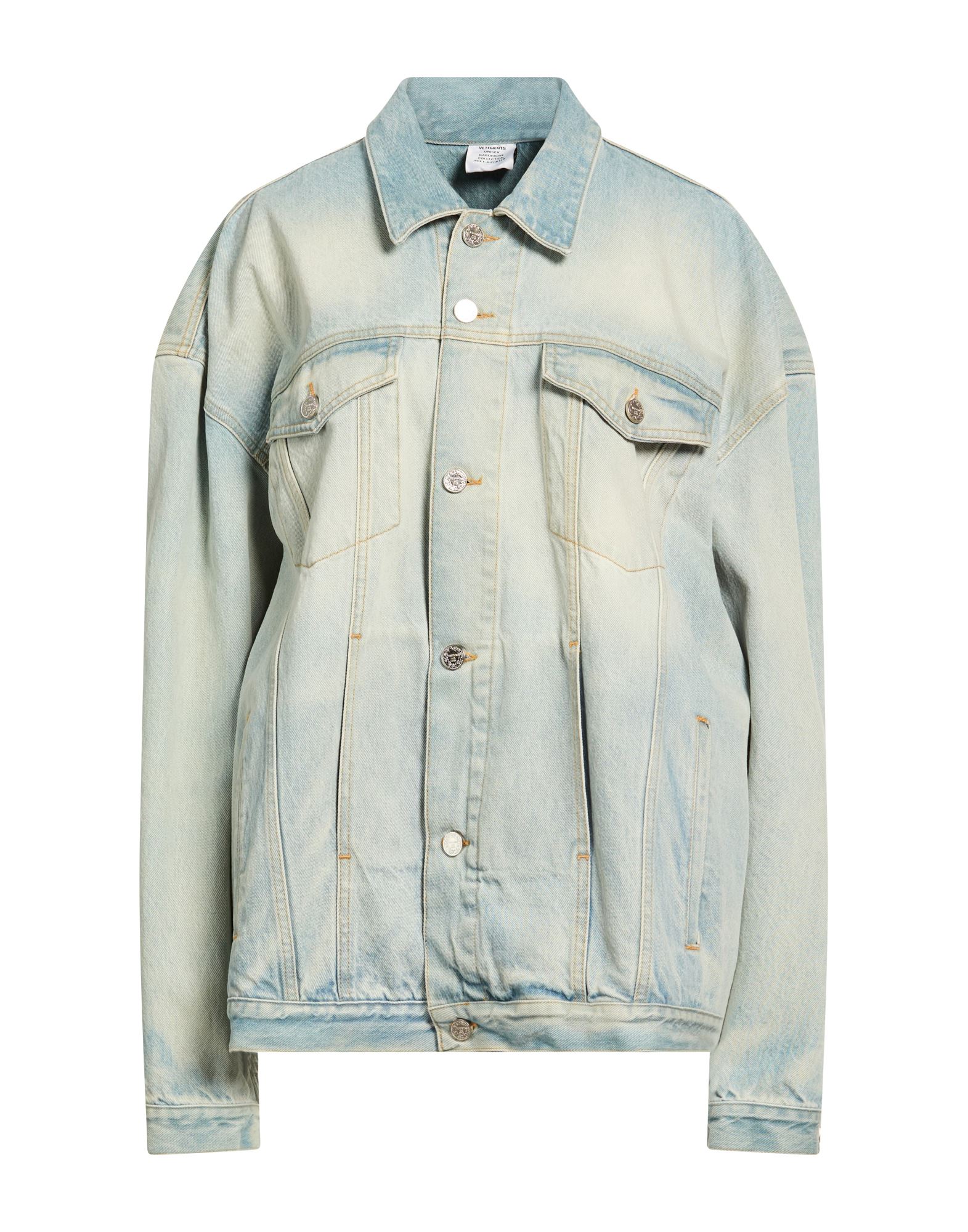 VETEMENTS Jeansjacke/-mantel Damen Blau von VETEMENTS