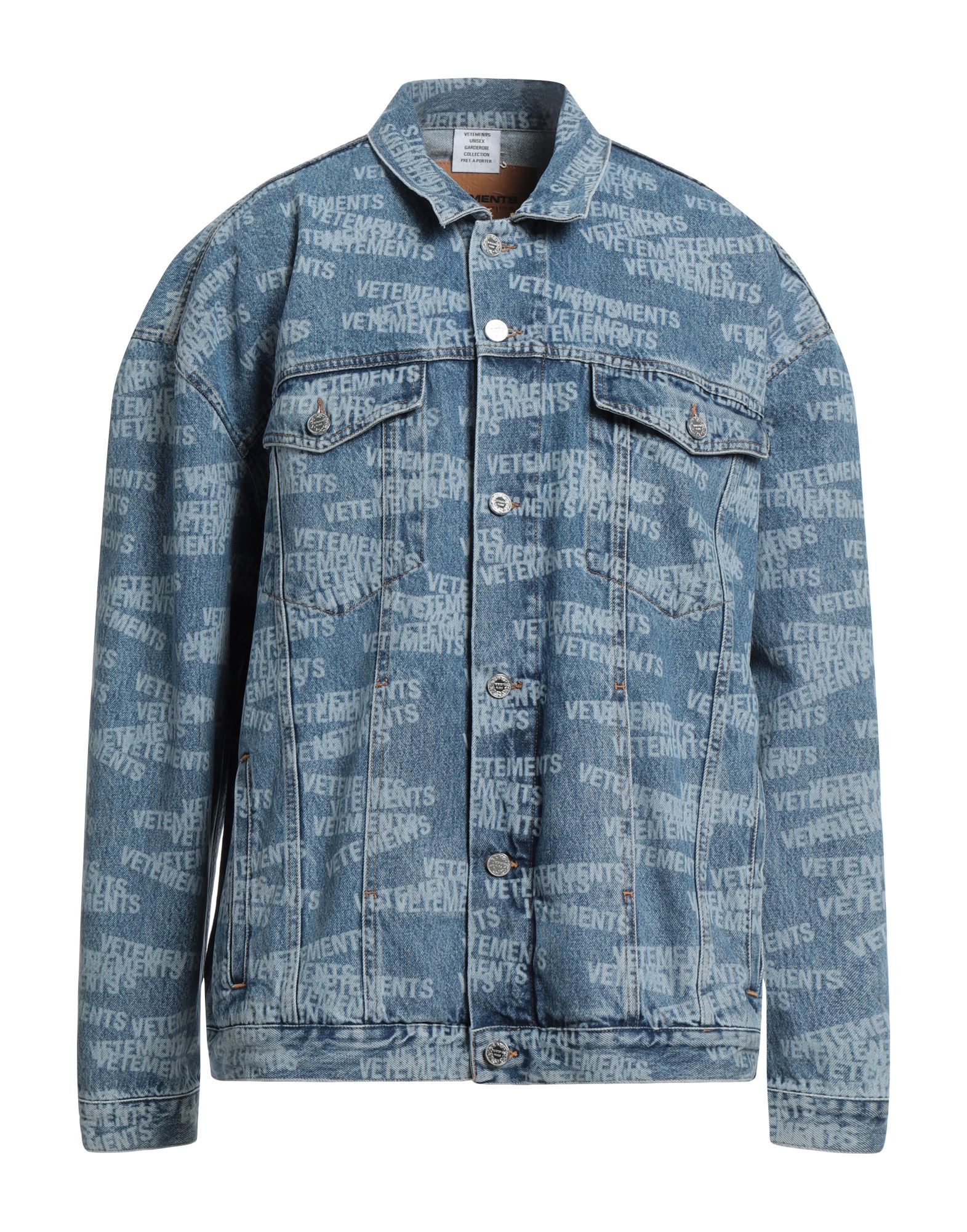 VETEMENTS Jeansjacke/-mantel Herren Blau von VETEMENTS