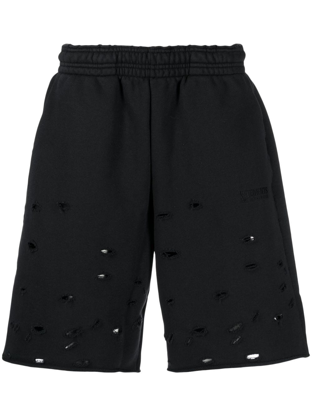 VETEMENTS Joggingshorts im Destroyed-Look - Schwarz von VETEMENTS