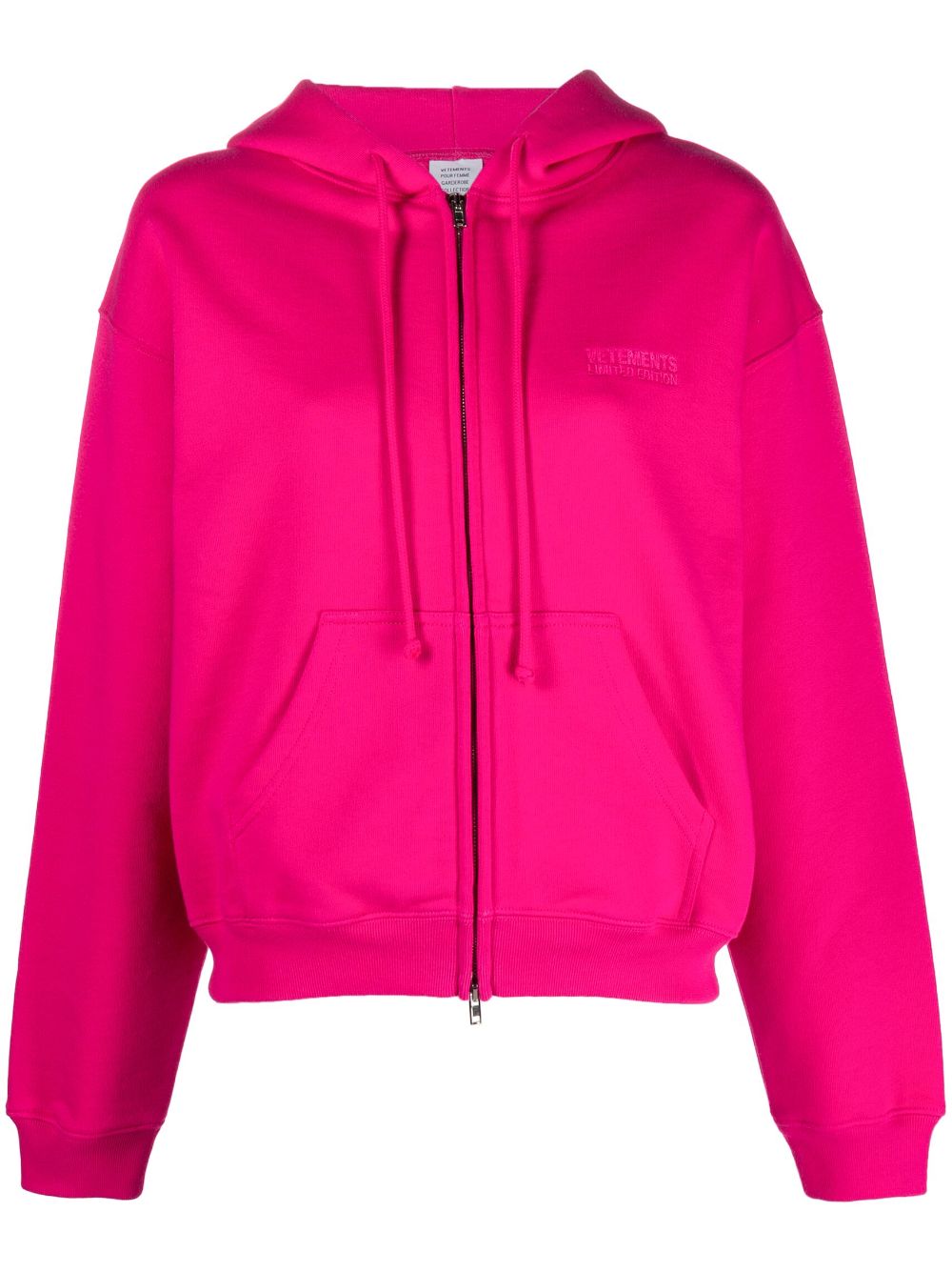 VETEMENTS Kapuzenjacke mit Logo-Print - Rosa von VETEMENTS