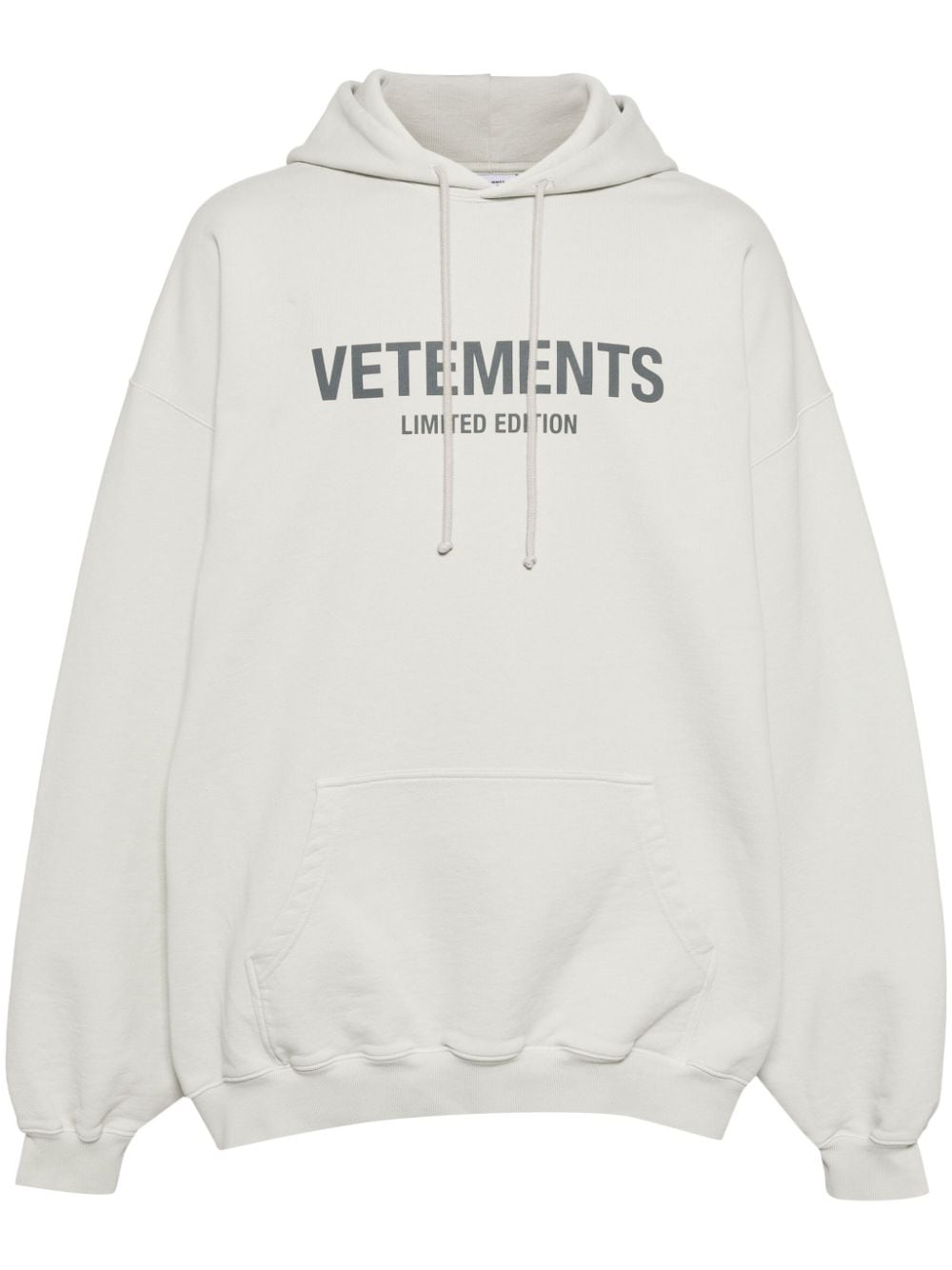 VETEMENTS Limited Edition logo-print hoodie - Grau von VETEMENTS