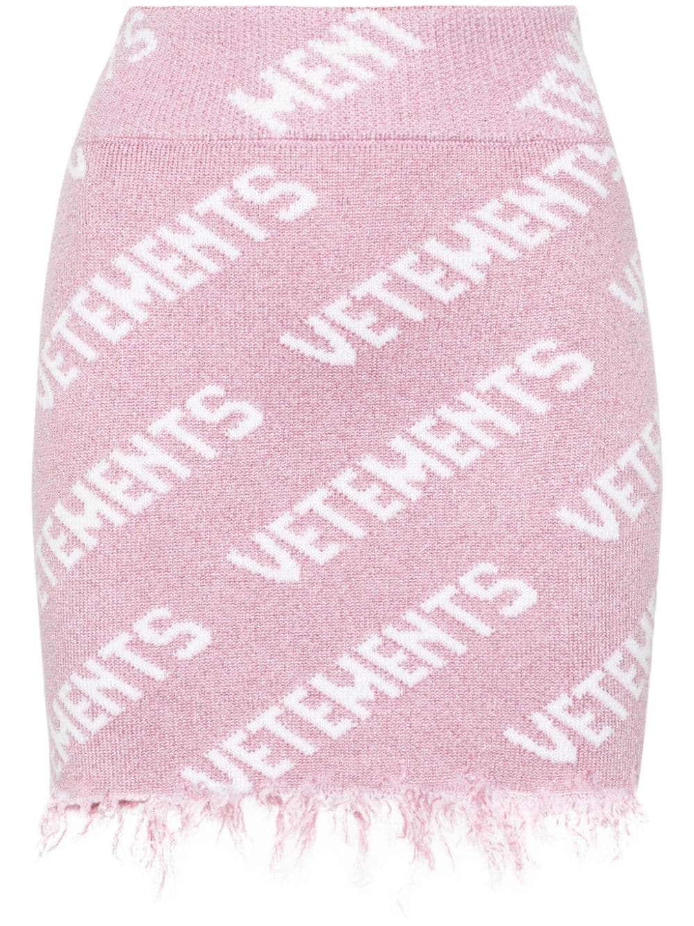 VETEMENTS Minirock aus Lurex - Rosa von VETEMENTS