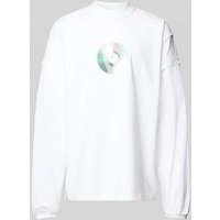VETEMENTS Relaxed Fit Longsleeve mit Motiv-Print in Weiss, Größe S von VETEMENTS