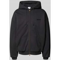 VETEMENTS Relaxed Fit Sweatjacke mit Tunnelzug in Anthrazit, Größe S von VETEMENTS