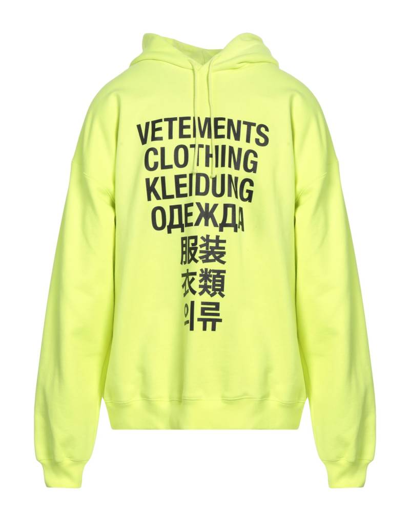 VETEMENTS Sweatshirt Herren Gelb von VETEMENTS