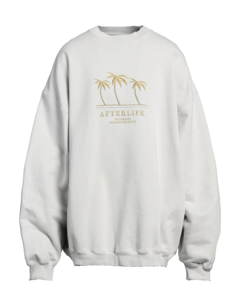 VETEMENTS Sweatshirt Herren Hellgrau von VETEMENTS