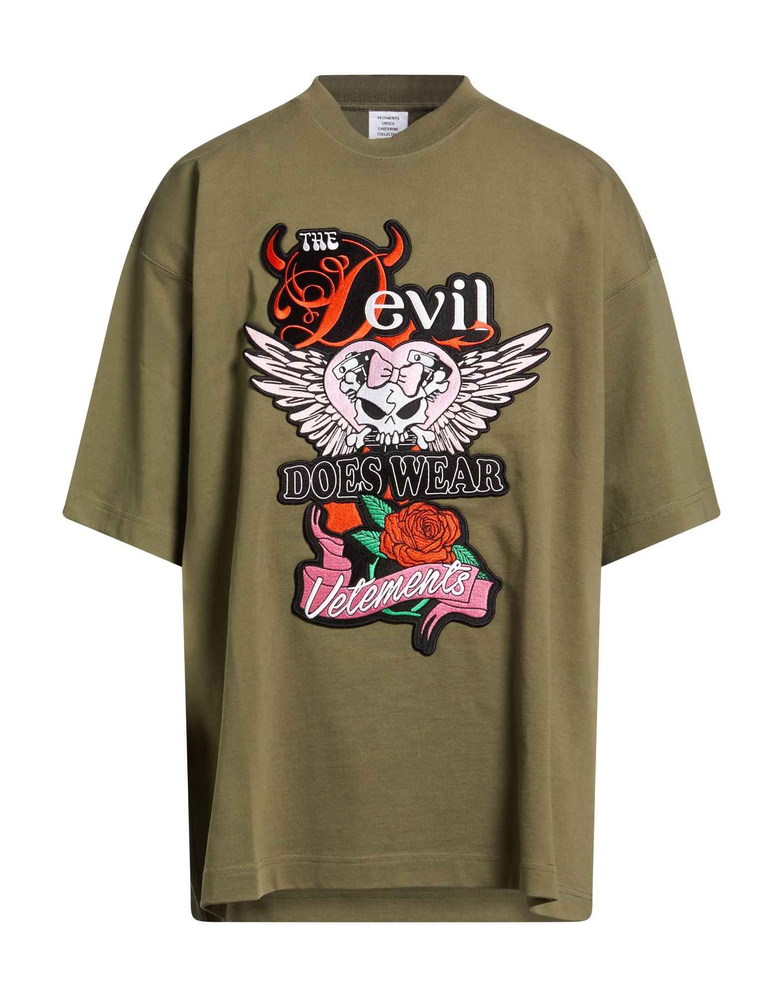 VETEMENTS T-shirts Herren Militärgrün von VETEMENTS