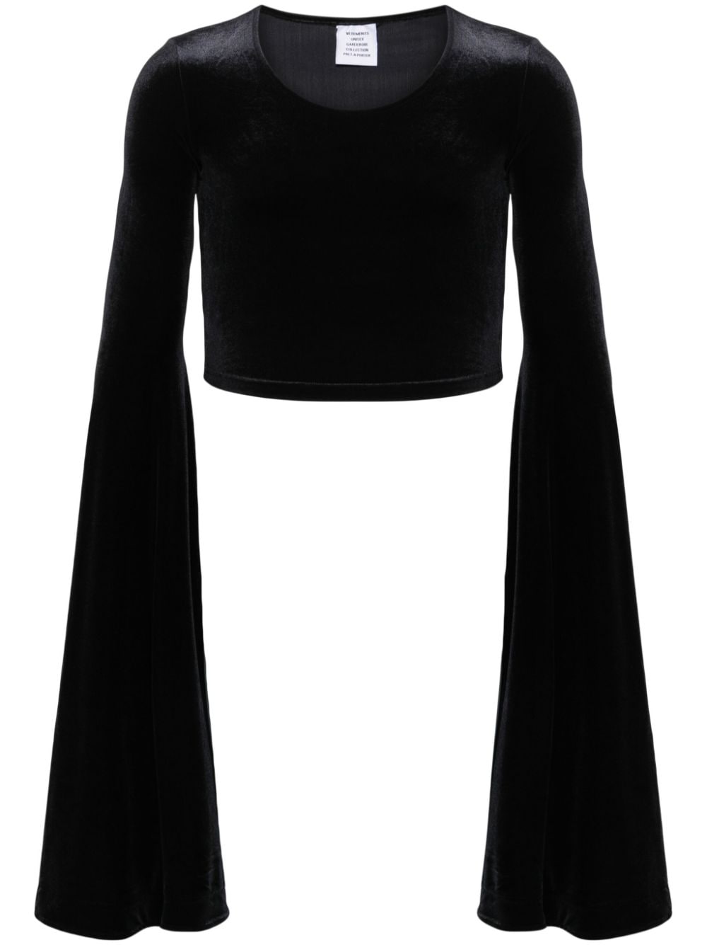 VETEMENTS Tanktop aus Velours - Schwarz von VETEMENTS