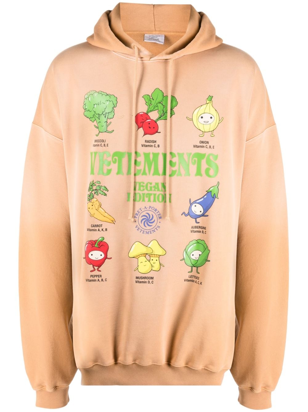 VETEMENTS Hoodie mit Kordelzug - Braun von VETEMENTS