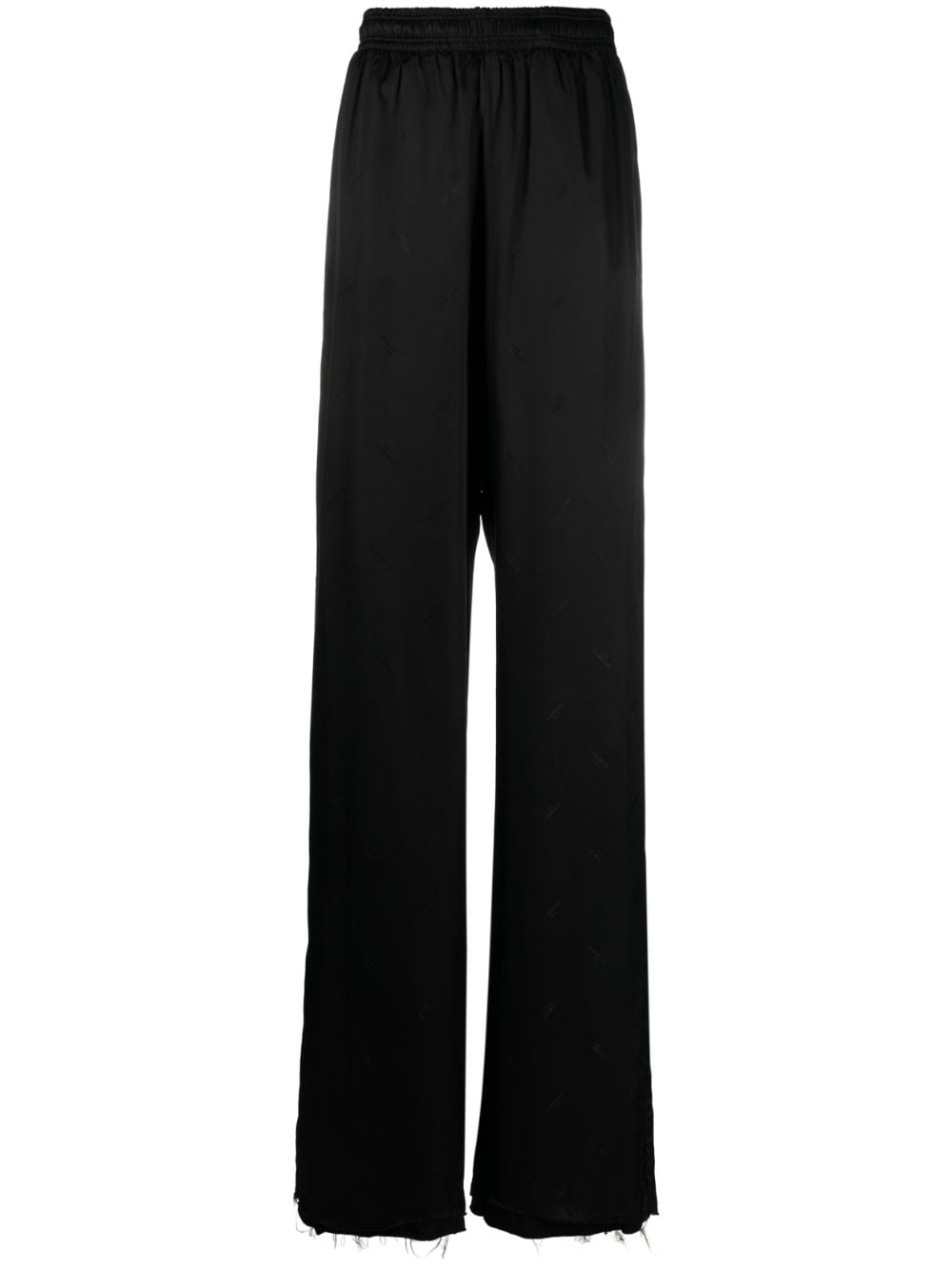 VETEMENTS Wide-Leg-Hose in Satinoptik - Schwarz von VETEMENTS