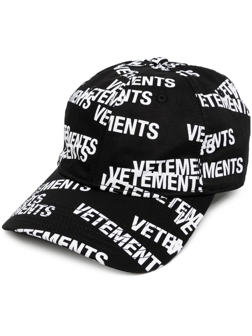 VETEMENTS Baseballkappe mit Logo-Print - Schwarz von VETEMENTS