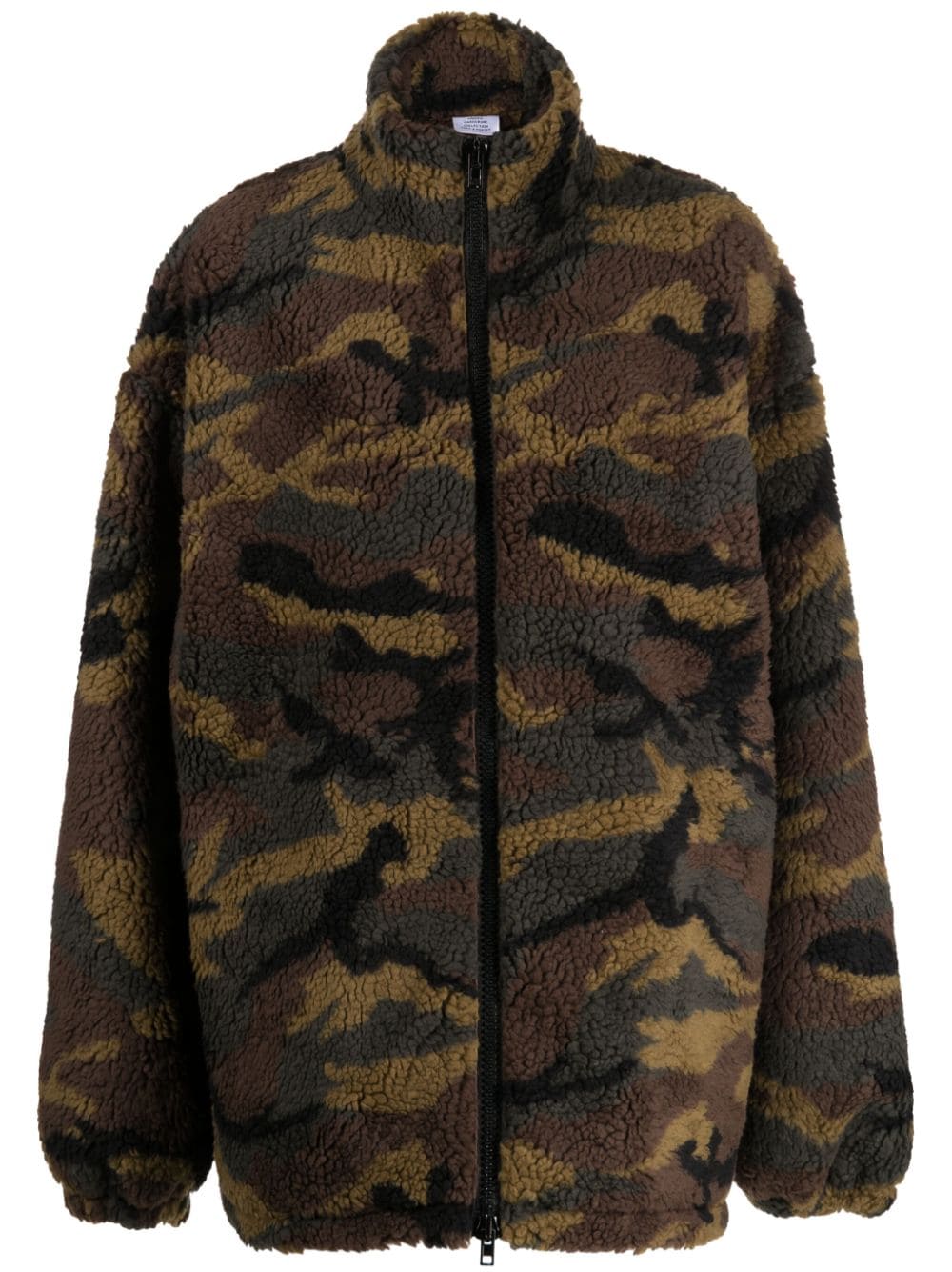 VETEMENTS Fleecejacke mit Camouflage-Print - Grün von VETEMENTS