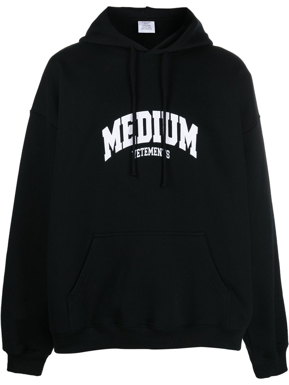 VETEMENTS Hoodie mit Logo-Stickerei - Schwarz von VETEMENTS