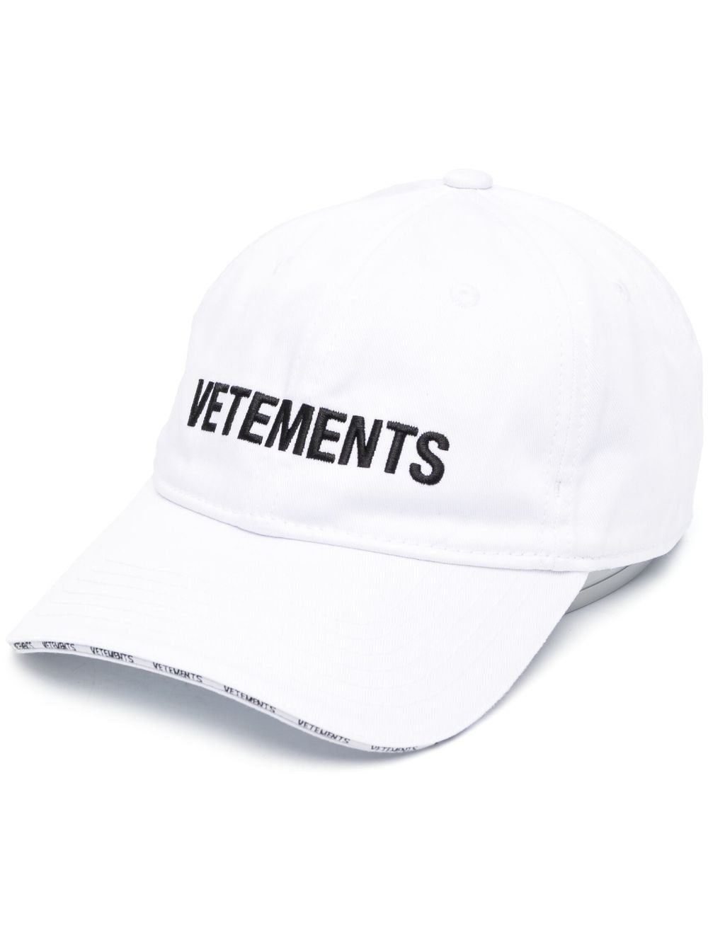 VETEMENTS Baseballkappe mit Logo-Stickerei - Weiß von VETEMENTS