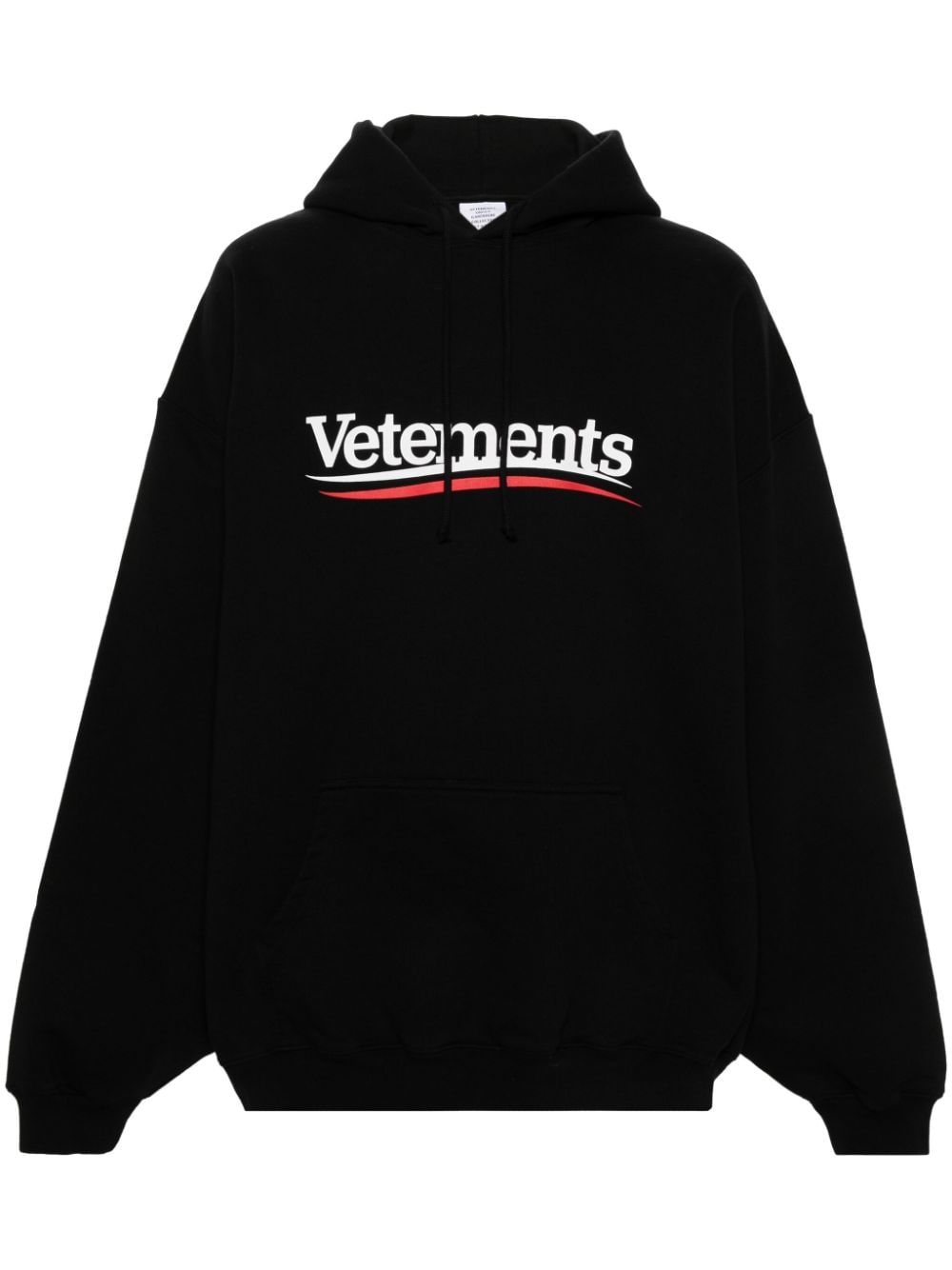 VETEMENTS Hoodie mit Logo-Print - Schwarz von VETEMENTS