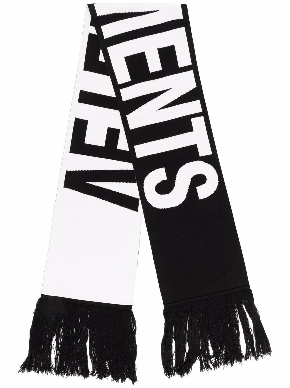 VETEMENTS Schal mit Logo-Print - Schwarz von VETEMENTS