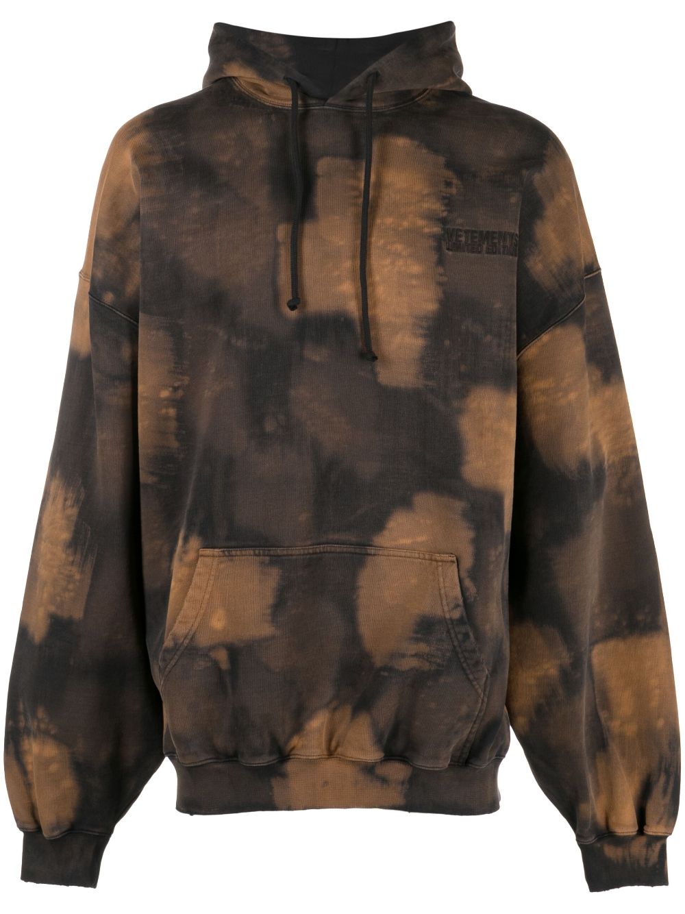 VETEMENTS Hoodie mit Bleach-Effekt - Braun von VETEMENTS