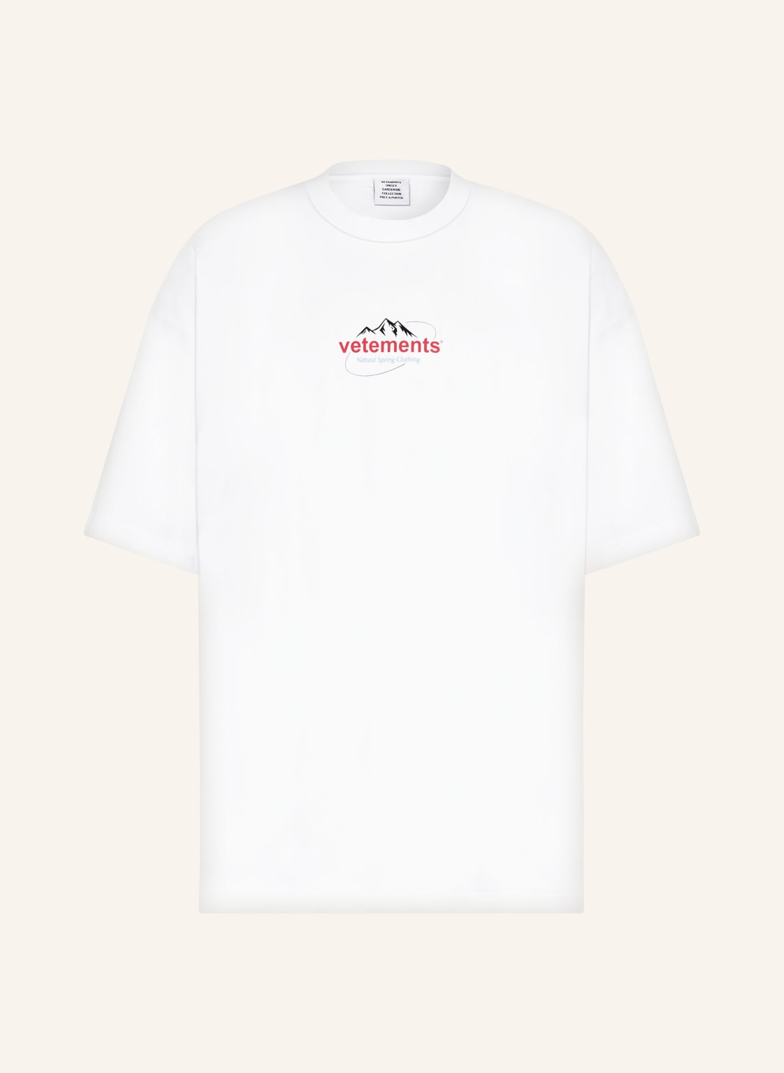 Vetements Oversized-Shirt weiss von VETEMENTS