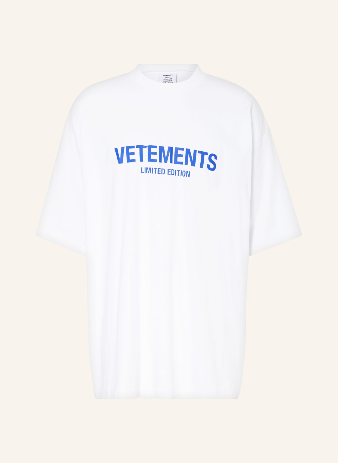 Vetements Oversized-Shirt weiss von VETEMENTS