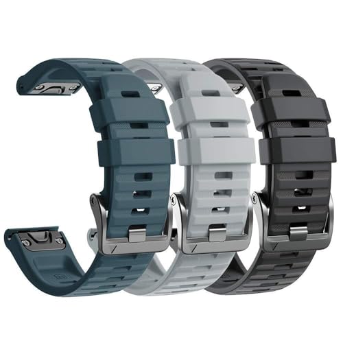 VEVEL Für Fenix ​​8X Band 26MM Uhrenarmbänder Für Fenix ​​6X Pro/Fenix ​​5X/Fenix ​​5X Plus/Fenix ​​7X/Fenix ​​3/HR/Tactix/Descent MK1/D2 Delta PX/D2 Charlie 3 Stück(3P4) von VEVEL