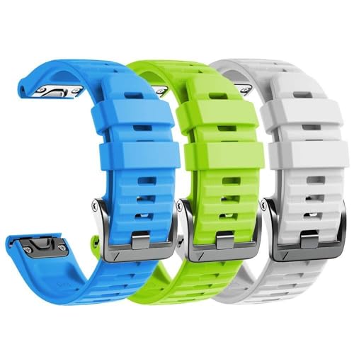 VEVEL Für Fenix ​​8X Band 26MM Uhrenarmbänder Für Fenix ​​6X Pro/Fenix ​​5X/Fenix ​​5X Plus/Fenix ​​7X/Fenix ​​3/HR/Tactix/Descent MK1/D2 Delta PX/D2 Charlie 3 Stück(3P6) von VEVEL
