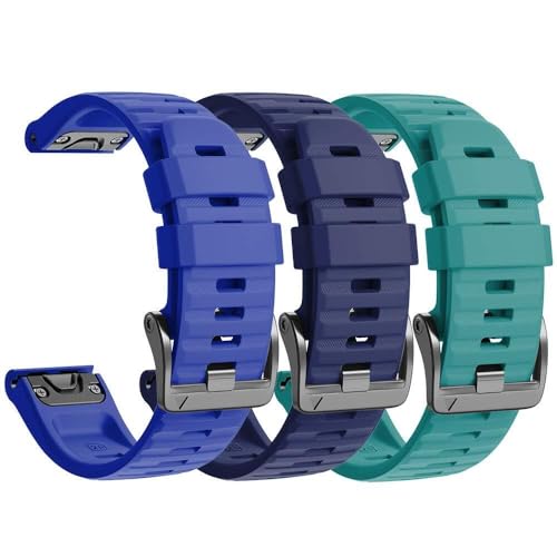 VEVEL Für Fenix ​​8X Band 26MM Uhrenarmbänder Für Fenix ​​6X Pro/Fenix ​​5X/Fenix ​​5X Plus/Fenix ​​7X/Fenix ​​3/HR/Tactix/Descent MK1/D2 Delta PX/D2 Charlie 3 Stück(3P9) von VEVEL