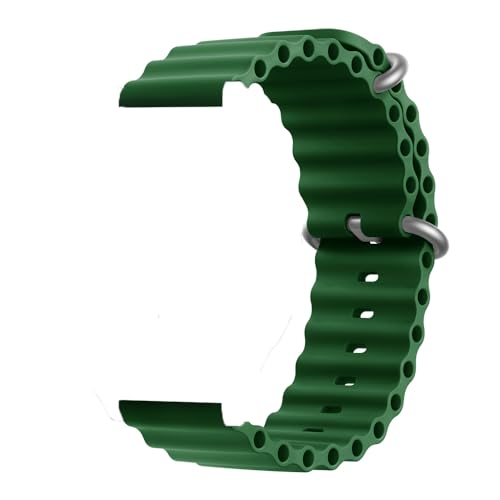 VEVEL Silikon Band Für Huawei Uhr GT5 46mm 41mm Soft Loop Armband Für Huawei GT 5 Pro GT4 GT3 GT2 Sport Strap Männer Frauen Uhrenarmbänder(Green,For GT2 GT3 Pro 46mm) von VEVEL