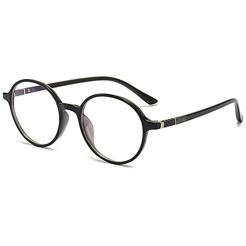 VEVESMUNDO Blaulichtfilter Lesebrille Runde Retro Groß Damen Herren Anti Blaulicht Lesehilf Sehhilfe Brille +1.0,+1.5,+2.0,+2.5,+3.0,+3.5,+4.0 (1 Stück Grau Lesebrille, 3.0) von VEVESMUNDO