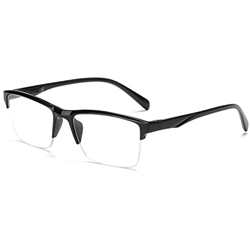 VEVESMUNDO Halbrand Lesebrille Herren Damen Modern Halbrahmen Lesehilfe Sehhilfen Brillen +0.75,+1.0,+1.25,+1.5,+1.75,+2.0,+2.25,+2.5,+2.75,+3.0,+3.25,+3.5,+3.75,+4.0 von VEVESMUNDO