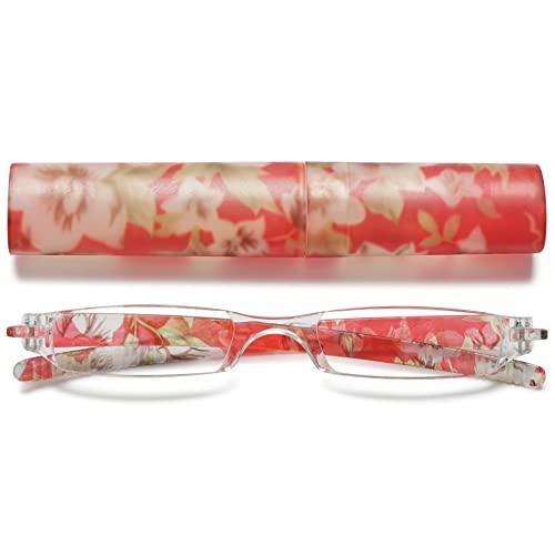 VEVESMUNDO Lesebrillen Damen Herren Kompakte Tragbare Mini Klein Schmal Modern Leichte Randlos Sehhilfe Lesehilfen Klare Arbeit Brillen Blumen Gitter mit Etui VEVESMUNDO Lesebrillen Damen Herren Kompakte Tragbare Mini Klein Schmal Modern Leichte Randlos Sehhilfe Lesehilfen Klare Arbeit Brillen Blumen Gitter mit Etui von VEVESMUNDO