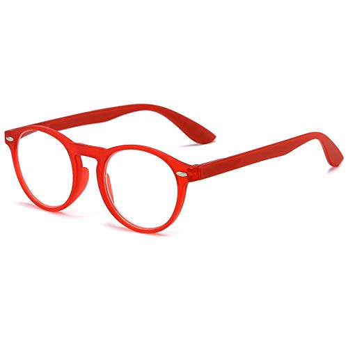 VEVESMUNDO Retro Lesebrillen Damen Herren Vintage Lesehilfe Sehhilfe Arbeitsplatzbrille Nerdbrille Hornbrille mit Stärke von VEVESMUNDO