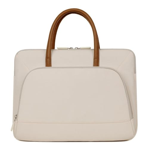 2025 Fashion Damen Laptoptasche Stoßfeste Notebook-Tablet-Tasche 13,3 Zoll 14,1-15,4 Zoll 15,6 Zoll Lässige einfache Tablet-Tasche Geeignet für Geschäftsreisen,Off,White,14.1,15.4 Inch von VEWSSDC
