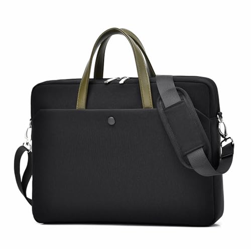 Niedliche Cartoon-Laptoptasche 13-14,1 Zoll, 15-16,1 Zoll Damen-einfache Handtasche 180° Vollöffnung Notebook-Laptoptasche,Schwarz,17,3 Zoll von VEWSSDC