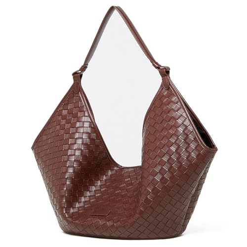 VEWSSDC 2025 Modische Damen-Ledertasche mit großer Kapazität, Umhängetasche, Handtasche, Lila, 19 * 4 * 18 cm von VEWSSDC