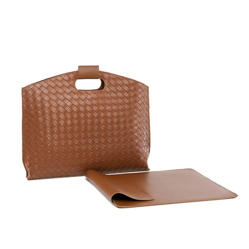 VEWSSDC 2025 Modische PU-Damen-Einzelschulterhandtasche mit großer Kapazität, Arbeitsaktentasche, Schwarz, 36 * 15 * 28 cm von VEWSSDC