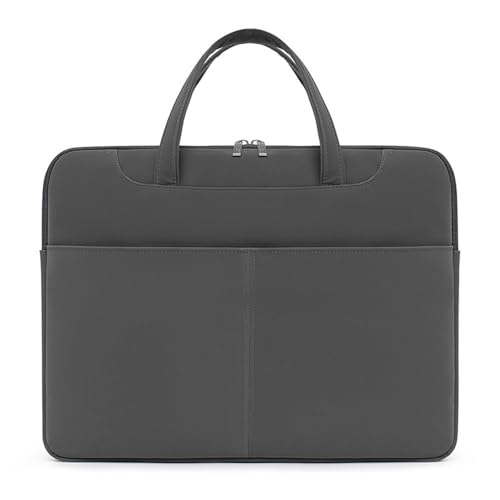 VEWSSDC Herren und Damen Tablet Aktentaschen Business Laptop Taschen 16 Zoll, 4-Fach stilvolle Handtaschen,Dunkelgrau,32 * 4 * 42cm von VEWSSDC
