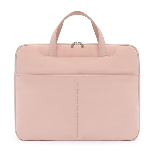 VEWSSDC Herren und Damen Tablet Aktentaschen Business Laptop Taschen 16 Zoll, 4-Fach stilvolle Handtaschen,Rosa,32 * 4 * 42cm von VEWSSDC