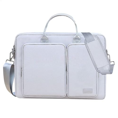 VEWSSDC Stilvolle Laptoptasche mit großem Fassungsvermögen, geeignet für 17-Zoll-Laptops, Computertasche mit mehreren Fächern für die Tastatur, grau, 16 Zoll (40 x 30 x 7 cm) von VEWSSDC