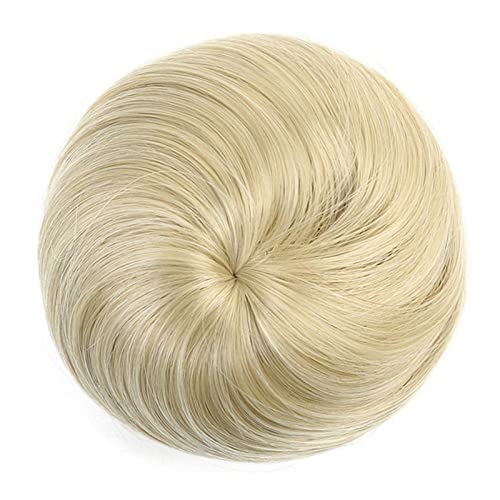 588-09 Haarknoten, synthetische Haarspange, Donut-Dutt, mit Kordelzug, glatt, Haarverlängerung, Stirnband, Perücke für Damen, Duttstück von VEXDOSLE