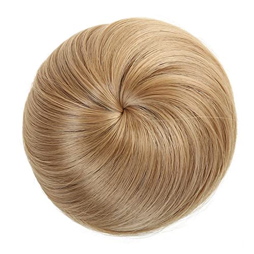 Haarknoten, synthetische Haarspange, Donut-Dutt mit Kordelzug, Haarkamm, glatte Haarverlängerung, Stirnband, Perücke für Damen, Haarknotenstück (588-06) von VEXDOSLE