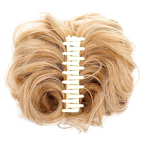 Haarknoten Synthetische Messy Brötchen Wellenförmige Lockige Brötchen Pferdeschwanz Haar Extensions Fancy Curly Brötchen Klaue Clip Brötchen Perücke für Frauen Haarknoten stück(1pcs-04) von VEXDOSLE