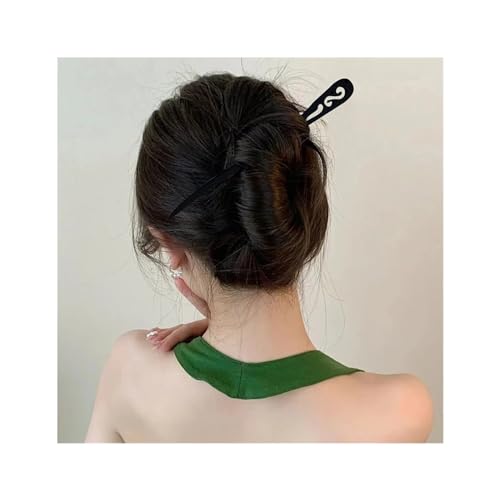 Haarnadel Handgemachte schwarze Haargabeln Damen Haarstyling Werkzeuge Haarschmuck Chinesische Retro Haarnadel Ausgabekarte von VEXDOSLE