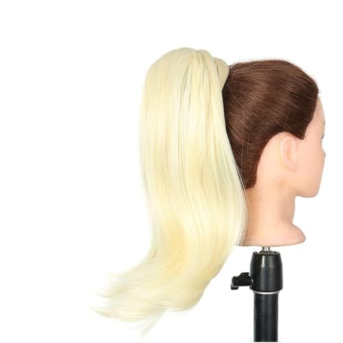 Hair Brötchen 18 Zoll Synthetische Gerade Pferdeschwanz Haarverlängerungen Perücke Brötchen Wrap Pferdeschwanz Haarspangen für Frauen Haarschmuck Brötchen Stück(#35) von VEXDOSLE