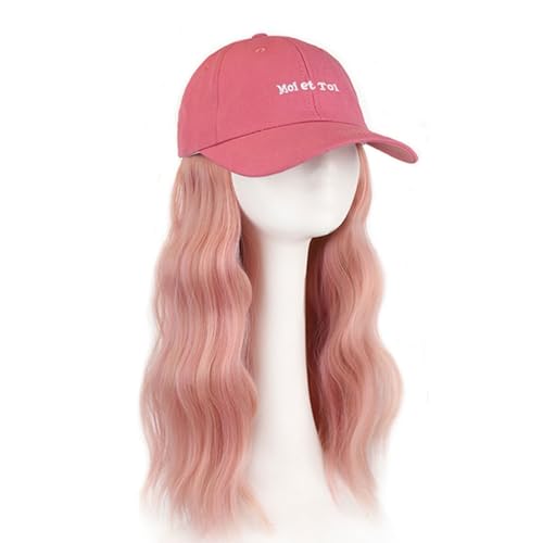 Perücke Kappe Hut Perücke Damen Natürlich Simulierte Langhaar Perücke Baseballkappe Perücke Damen Mode Perücke Hut Perücke Hut von VEXDOSLE